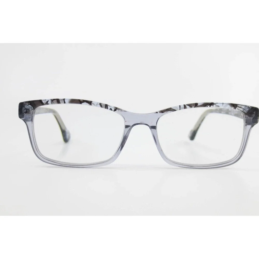 Chelsea Morgan CM 202238 GR/BLK Grey Black Marble Rectangular Eyeglass Frames